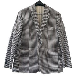 Club Room Monochrome Checkered Blazer 44R